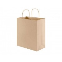 Customized Kraft Brown Paper Bag for Shopping Gift Jewelry Promotion