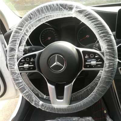 HDPE disposable car steering wheel cover  Disposable PE Car Steering Wheel Cover