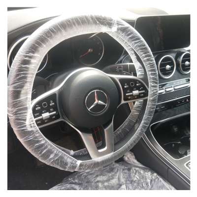 Disposable PE Car Steering Wheel Cover  plastic disposable car steering wheel cover